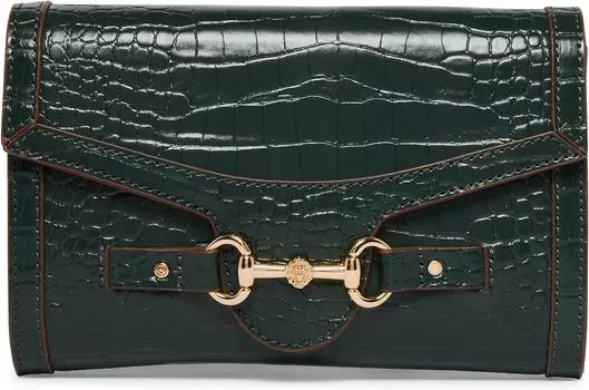 Сумка Anne Klein Horsebit Wallet On A Chain, цвет Evergreen