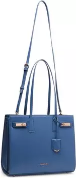 Сумка Anne Klein Triple Compartment Minimal Tote with Double Turnlock, цвет Elemental Blue