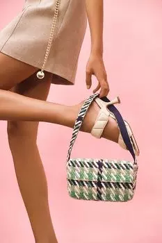 Сумка Anthropologie Fiona Icon Edition из бисера, зеленый