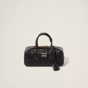 Сумка Arcadie из стеганой кожи наппа Miu Miu, черный