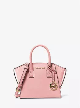 Сумка Avril очень маленького размера из кожи и замши Michael Kors, красный