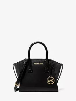 Сумка Avril очень маленького размера из кожи и замши Michael Kors, черный