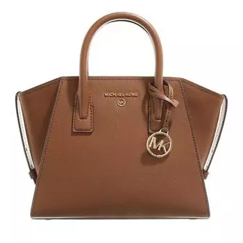 Сумка avril small tz satchel Michael Michael Kors, коричневый
