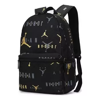 Сумка backpack 'black gold' Air Jordan, черный