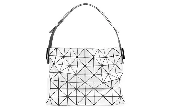 Сумка-багет из полиэстера, женская, светло-серая, через плечо ISSEY MIYAKE