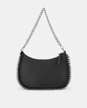 Сумка-багет на цепочке Green Coast, черный