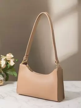 Сумка-багет на молнии, хаки