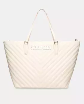 Сумка-багет с мягкой стеганой лямкой через плечо Steve Madden, цвет Crudo