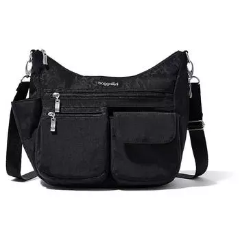 Сумка Baggallini Modern Everywhere текстильная с внешними карманами, черный