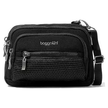 Сумка Baggallini Triple Zip, черный