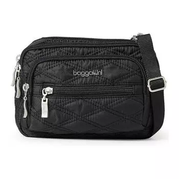 Сумка Baggallini Triple Zip, черный