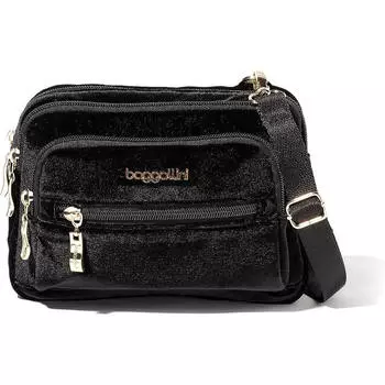 Сумка Baggallini Triple Zip, черный