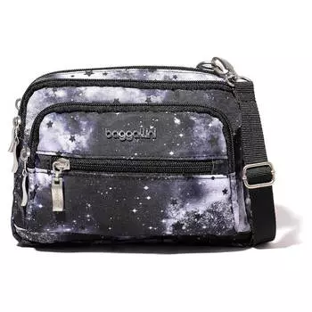 Сумка Baggallini Triple Zip, черный