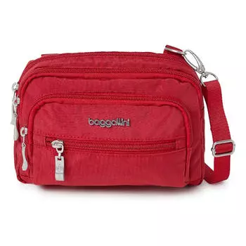 Сумка Baggallini Triple Zip, красный