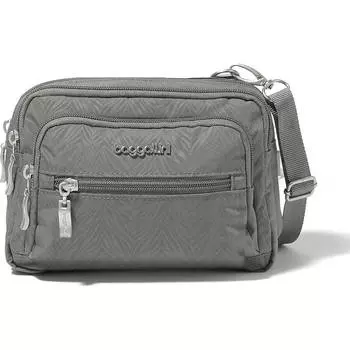 Сумка Baggallini Triple Zip, серый