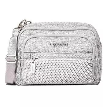 Сумка Baggallini Triple Zip, светло-серый