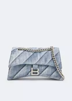 Сумка BALENCIAGA Crush S chain bag, синий