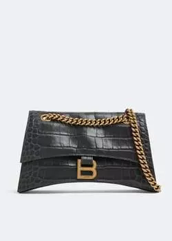Сумка BALENCIAGA Crush small chain, серый