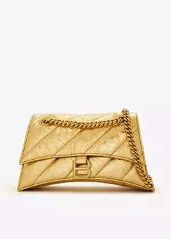 Сумка Balenciaga Crush Small Chain, золотой