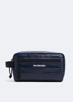 Сумка BALENCIAGA Explorer toiletry bag, синий