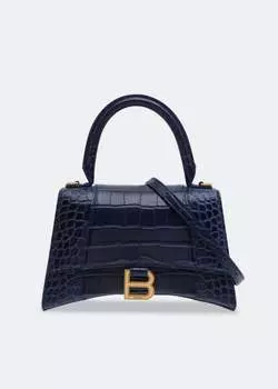 Сумка BALENCIAGA Hourglass S top-handle bag, синий