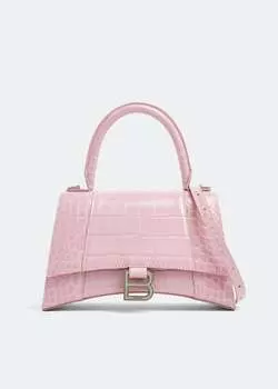 Сумка Balenciaga Hourglass S Top-Handle, розовый
