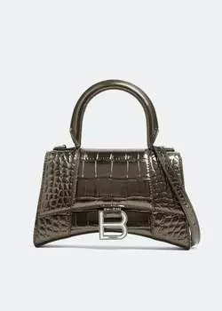 Сумка Balenciaga Hourglass XS Top Handle, металлик