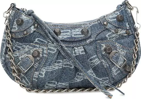 Сумка Balenciaga Le Cagole Mini Bag Blue, синий