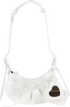 Сумка Balenciaga Le Cagole XS Shoulder Bag Optic White, белый