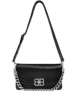 Сумка Balenciaga Medium BB Soft Flap через плечо, черный