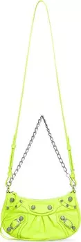 Сумка Balenciaga Mini Le Cagole Chain Bag Fluorescent Yellow, желтый