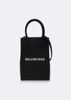 Сумка BALENCIAGA Shopping Phone Holder, черный