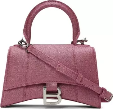 Сумка Balenciaga XS Hourglass Top Handle Bag Sweet Pink, розовый