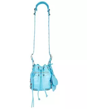 Сумка Balenciaga Xs Le Cagole Bucket, цвет Sky Blue