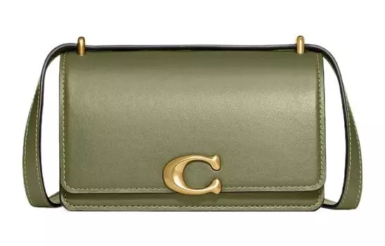 Сумка Bandit из коровьей кожи, через плечо, маленькая женская сумка Moss COACH