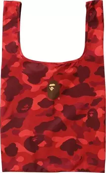 Сумка BAPE Color Camo L Shopping Bag Red, красный