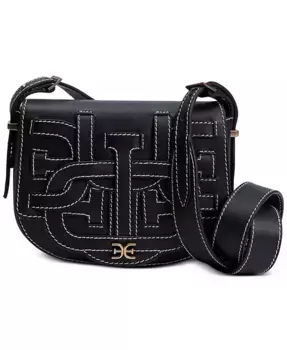 Сумка Bay Small Dye Cut Saddle Sam Edelman, черный