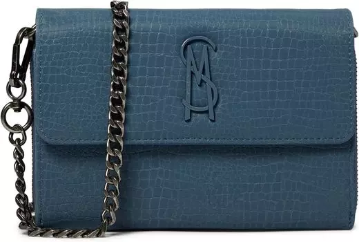 Сумка Bcarina Matte Croco Wallet Crossbody Steve Madden, синий