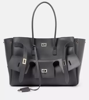Сумка Bel Air Medium из кожи Balenciaga, серый