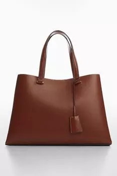 Сумка Bello из экокожи Mango, коричневый