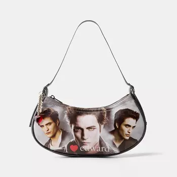 Сумка Bershka Twilight, темно-серый