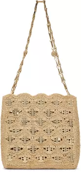 Сумка бежевого цвета Iconic 1969 Raphia Wave Rabanne