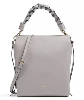 Сумка Boheme Grana Double из зерненой кожи Coccinelle, серый