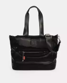 Сумка-бомбер с приятной на ощупь застежкой-молнией Pepe Moll, черный