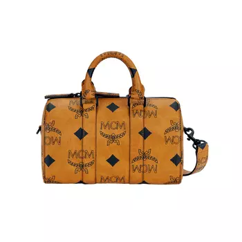 Сумка-бостон Aren Visetos Coated Canvas Bag, Crossbody Bag, Handbag Trumpets Unisex MCM