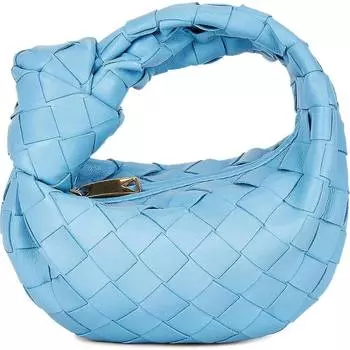 Сумка Bottega, Veneta Candy Jodie, голубой/золотой