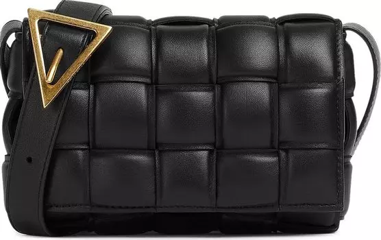 Сумка Bottega Veneta Cassette Black/Gold, черный