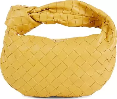 Сумка Bottega Veneta Jodie Intrecciato 15 Nappa Ice Cream/Gold, желтый