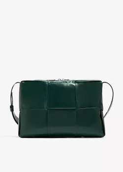Сумка Bottega Veneta Medium Arco Camera, зеленый