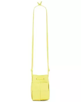 Сумка Bottega Veneta Mini Bucket Crossbody, цвет Sherbert & Silver